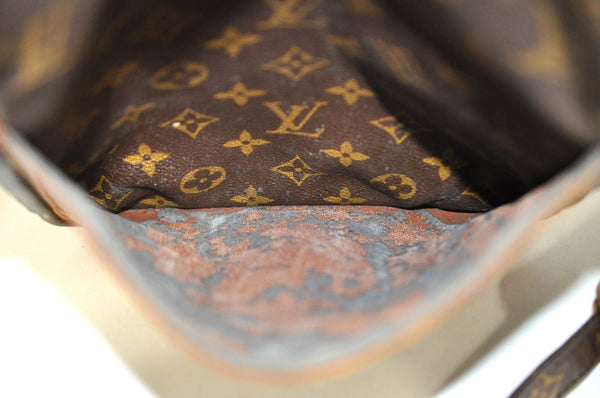 Authentic Louis Vuitton Monogram Danube MM Shoulder Cross Bag M45262 Junk K7122