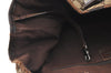 Authentic GUCCI Web Sherry Line Tote Bag GG Canvas Leather 145810 Brown K7126