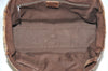 Authentic GUCCI Web Sherry Line Tote Bag GG Canvas Leather 145810 Brown K7126