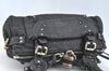 Authentic Chloe Mini Paddington Leather Shoulder Hand Bag Purse Black K7128