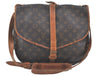 Authentic Louis Vuitton Monogram Saumur 35 Shoulder Cross Bag M42254 Junk K7134