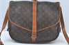 Authentic Louis Vuitton Monogram Saumur 35 Shoulder Cross Bag M42254 Junk K7134