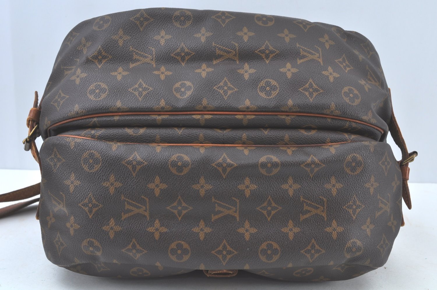 Authentic Louis Vuitton Monogram Saumur 35 Shoulder Cross Bag M42254 Junk K7134