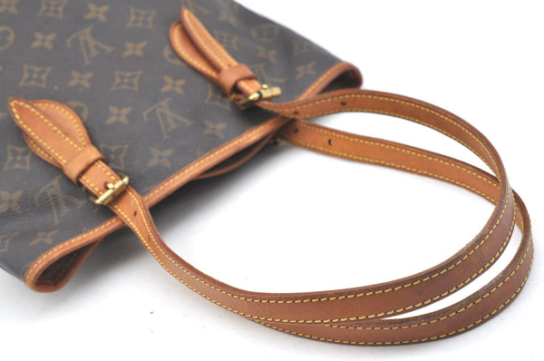 Authentic Louis Vuitton Monogram Bucket PM Shoulder Tote Bag M42238 Junk K7140