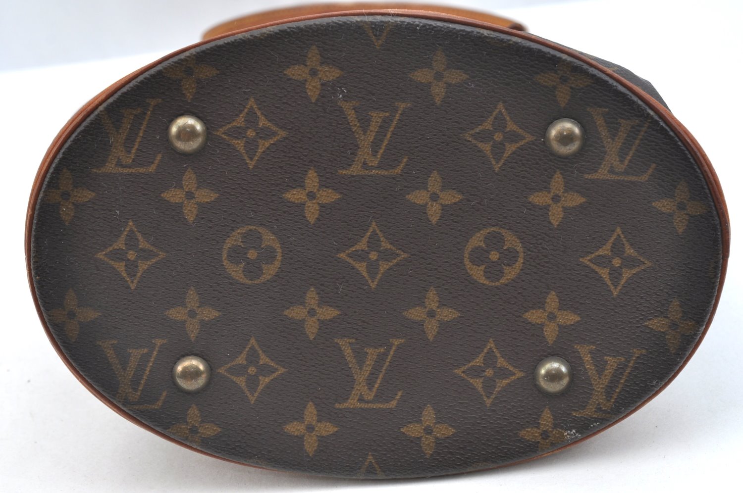 Authentic Louis Vuitton Monogram Bucket PM Shoulder Tote Bag M42238 Junk K7140