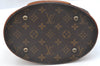 Authentic Louis Vuitton Monogram Bucket PM Shoulder Tote Bag M42238 Junk K7140