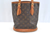 Authentic Louis Vuitton Monogram Bucket PM Shoulder Tote Bag M42238 Junk K7151