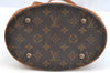 Authentic Louis Vuitton Monogram Bucket PM Shoulder Tote Bag M42238 Junk K7151