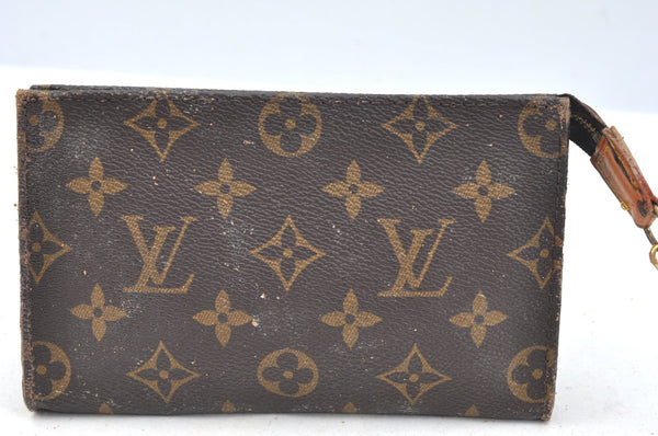 Authentic Louis Vuitton Monogram Bucket PM Shoulder Tote Bag M42238 Junk K7151