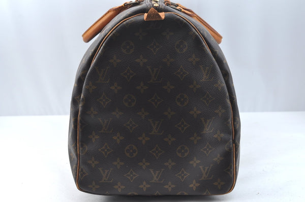 Authentic Louis Vuitton Monogram Keepall 55 Travel Boston Bag M41424 LV K7166