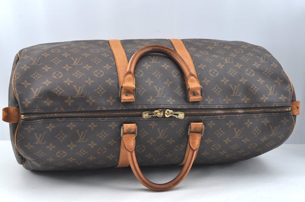 Authentic Louis Vuitton Monogram Keepall 55 Travel Boston Bag M41424 LV K7166