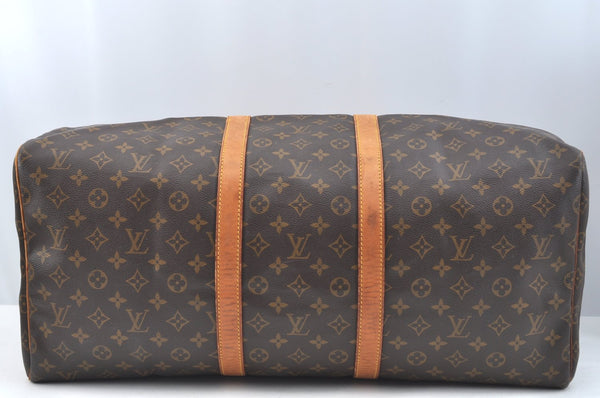 Authentic Louis Vuitton Monogram Keepall 55 Travel Boston Bag M41424 LV K7166