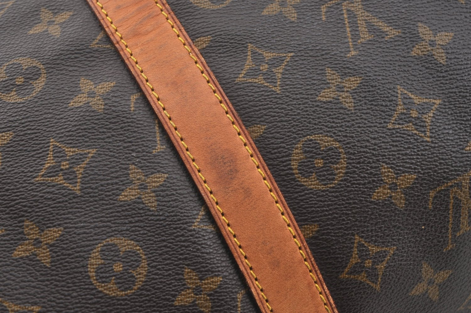 Authentic Louis Vuitton Monogram Keepall 55 Travel Boston Bag M41424 LV K7166