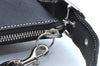 Authentic COACH Signature Shoulder Tote Bag Canvas Leather 6346 Black K7173