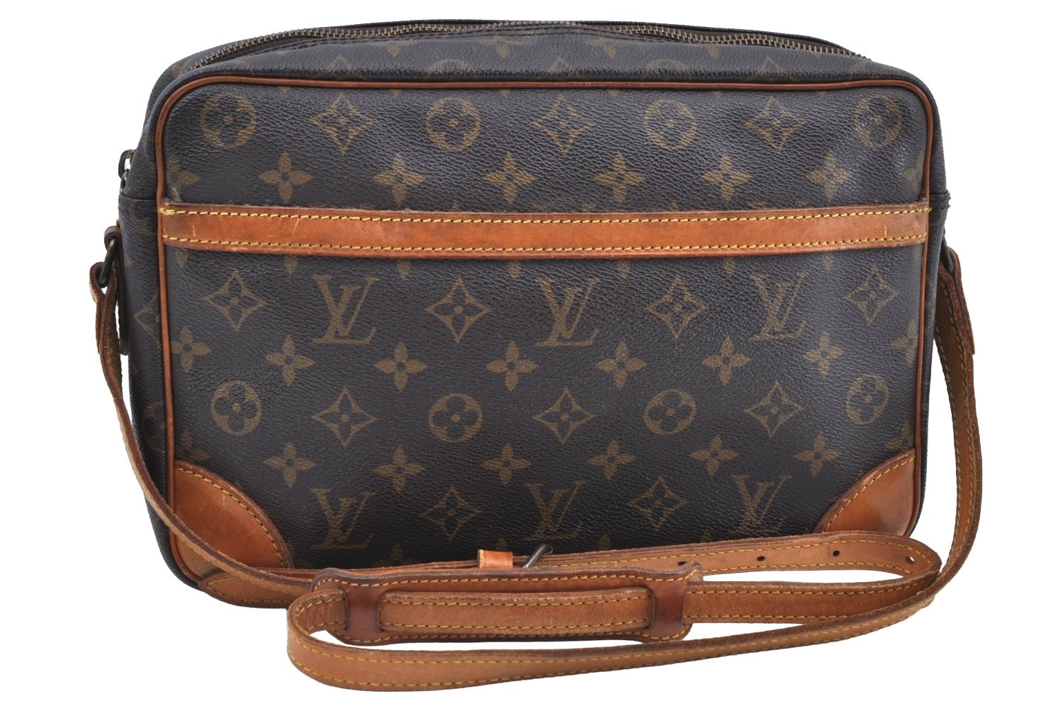Auth Louis Vuitton Monogram Trocadero 30 Shoulder Cross Bag M51272 Junk. K7178