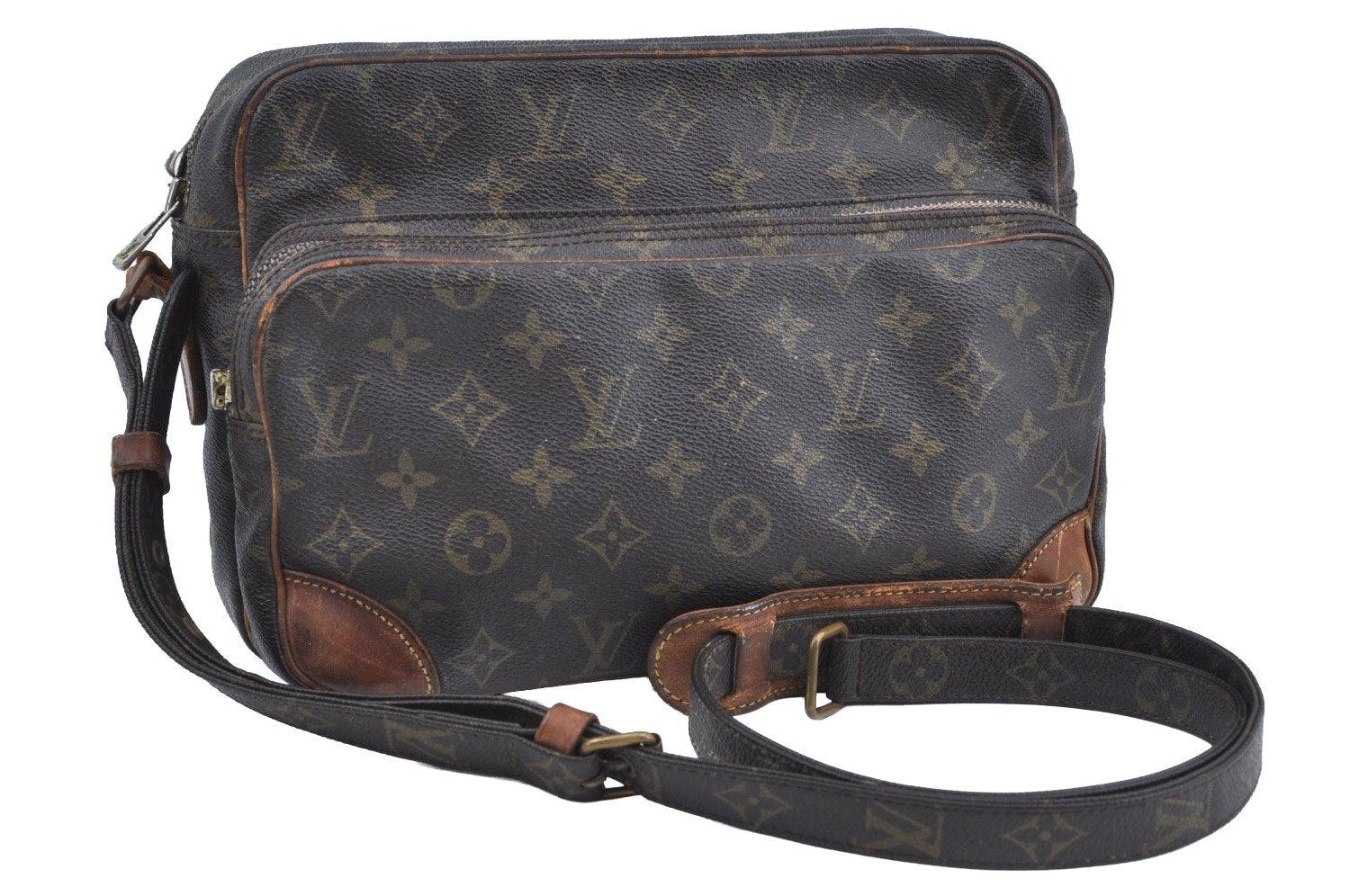 Authentic Louis Vuitton Monogram Nile Shoulder Cross Body Bag M45244 Junk K7195