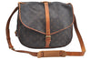 Authentic Louis Vuitton Monogram Saumur 35 Shoulder Cross Bag M42254 LV K7196