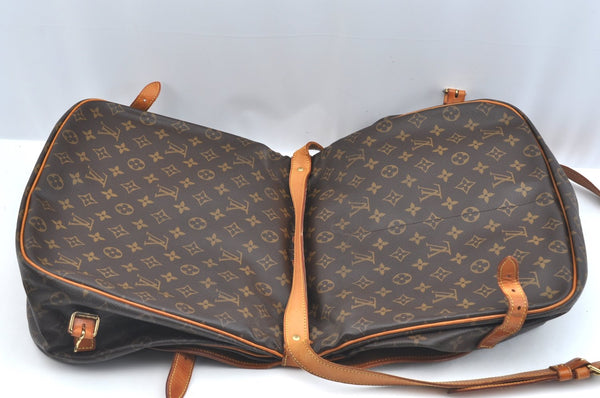 Authentic Louis Vuitton Monogram Saumur 35 Shoulder Cross Bag M42254 LV K7196