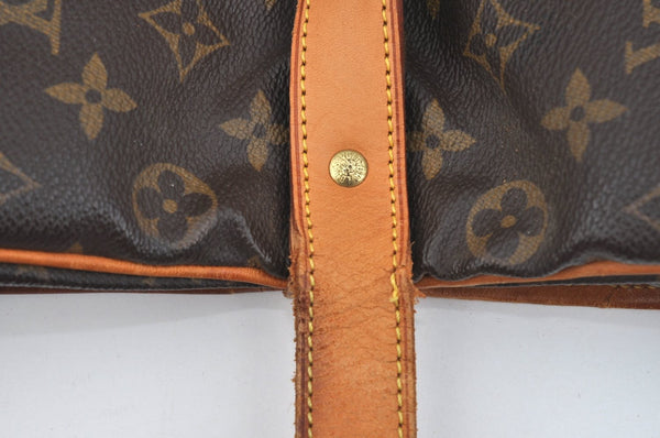 Authentic Louis Vuitton Monogram Saumur 35 Shoulder Cross Bag M42254 LV K7196