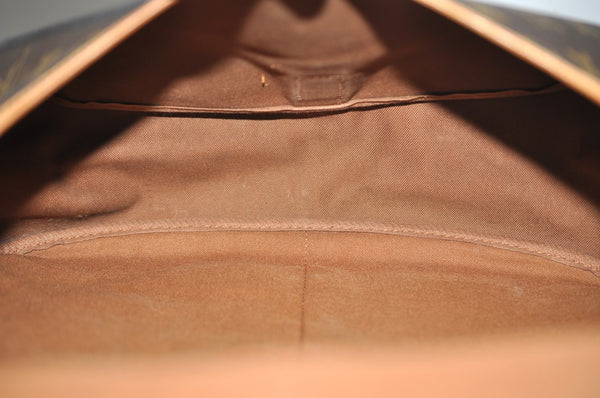 Authentic Louis Vuitton Monogram Saumur 35 Shoulder Cross Bag M42254 LV K7196