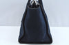 Authentic PRADA SCAMOSCIATO Suede Leather 2Way Shoulder Hand Bag Navy Blue K7209