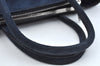 Authentic PRADA SCAMOSCIATO Suede Leather 2Way Shoulder Hand Bag Navy Blue K7209