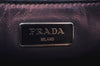 Authentic PRADA SCAMOSCIATO Suede Leather 2Way Shoulder Hand Bag Navy Blue K7209