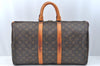 Authentic Louis Vuitton Monogram Keepall 45 Travel Boston Bag M41428 LV K7214