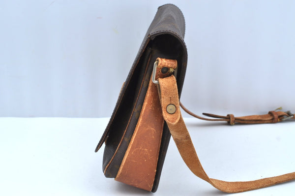 Authentic Louis Vuitton Monogram Cartouchiere GM Shoulder Bag Old Model K7231