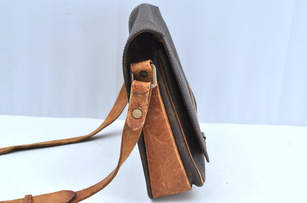 Authentic Louis Vuitton Monogram Cartouchiere GM Shoulder Bag Old Model K7231