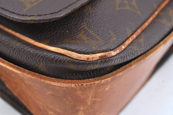 Authentic Louis Vuitton Monogram Cartouchiere GM Shoulder Bag Old Model K7231