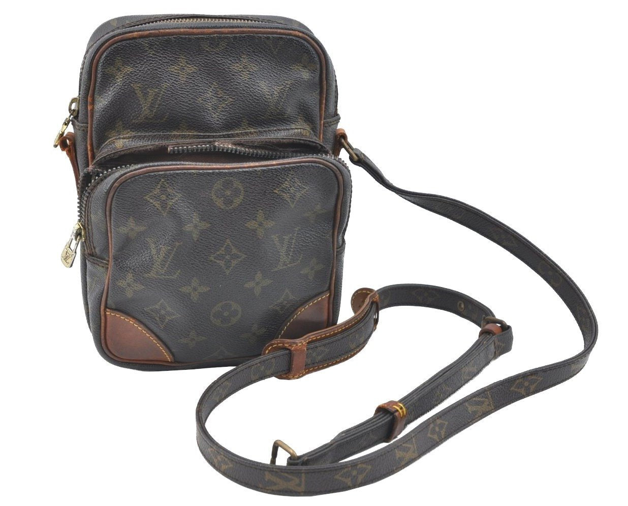 Authentic Louis Vuitton Monogram Amazone Shoulder Cross Bag M45236 Junk K7233