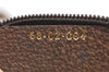 Authentic GUCCI Web Sherry Line Shoulder Bag GG PVC Leather Brown Junk K7250