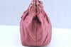Authentic PRADA Nylon Tessuto Leather 2Way Shoulder Hand Tote Bag Pink K7256