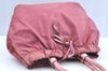 Authentic PRADA Nylon Tessuto Leather 2Way Shoulder Hand Tote Bag Pink K7256