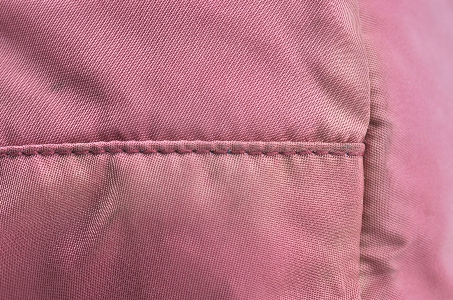 Authentic PRADA Nylon Tessuto Leather 2Way Shoulder Hand Tote Bag Pink K7256