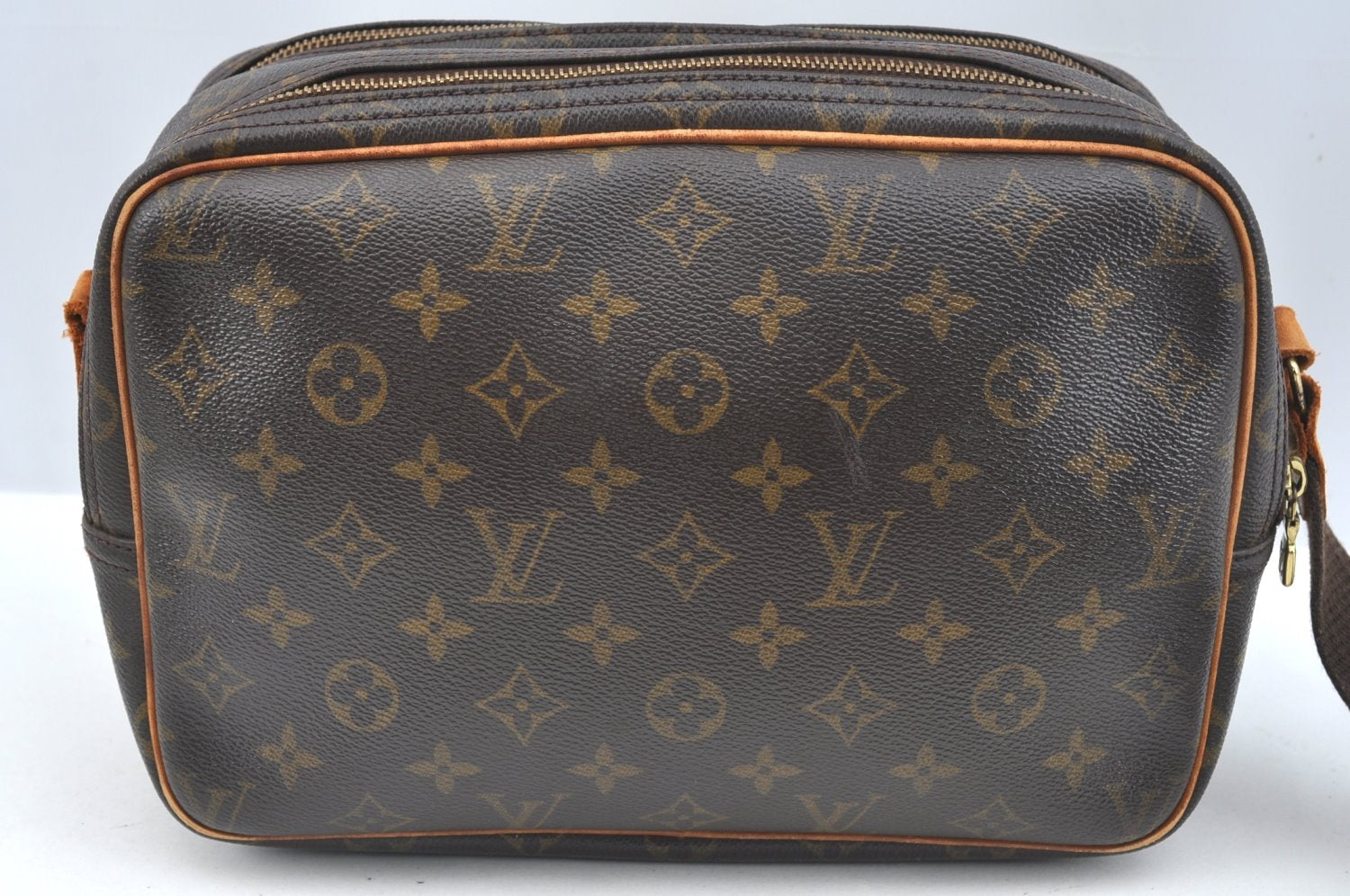 Authentic Louis Vuitton Monogram Reporter PM Shoulder Bag M45254 LV Junk K7260