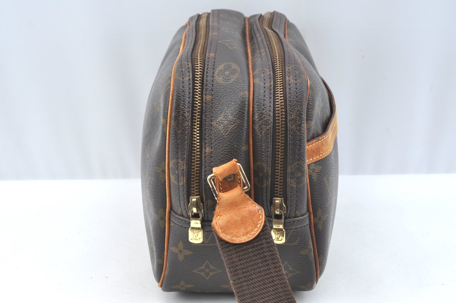 Authentic Louis Vuitton Monogram Reporter PM Shoulder Bag M45254 LV Junk K7260