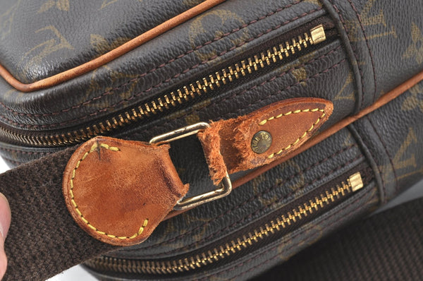 Authentic Louis Vuitton Monogram Reporter PM Shoulder Bag M45254 LV Junk K7260