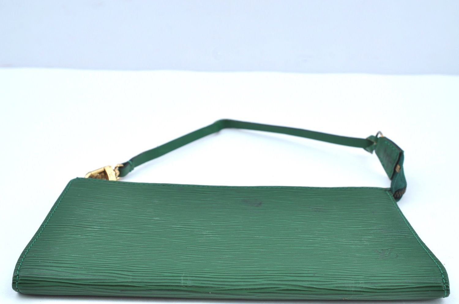 Authentic Louis Vuitton Epi Pochette Accessoires Pouch Green M52944 Junk K7263