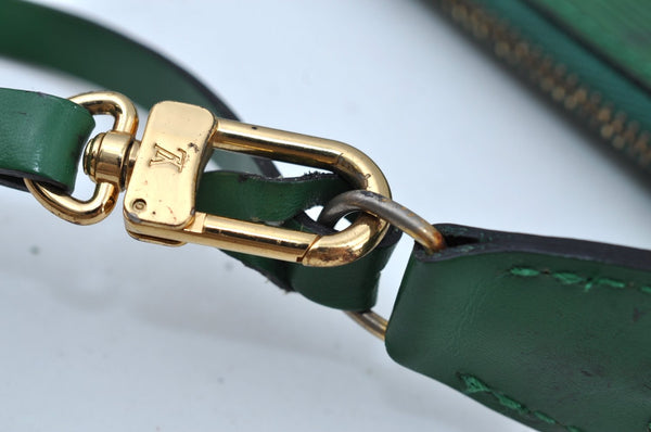 Authentic Louis Vuitton Epi Pochette Accessoires Pouch Green M52944 Junk K7263