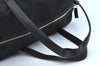 Authentic PRADA Nylon Tessuto Saffiano Leather Hand Boston Bag Black K7273