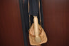 Authentic GUCCI Bamboo 2Way Shoulder Drawstring Bag Leather Beige Junk K7281