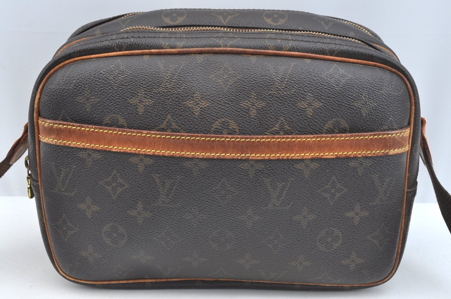 Authentic Louis Vuitton Monogram Reporter PM Shoulder Cross Bag M45254 LV K7284