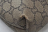 Authentic GUCCI Web Sherry Line GG Plus Tote Bag GG PVC Leather Brown K7286