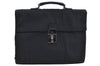 Authentic GUCCI Vintage Briefcase Business Bag Nylon Leather 0153714 Black K7287
