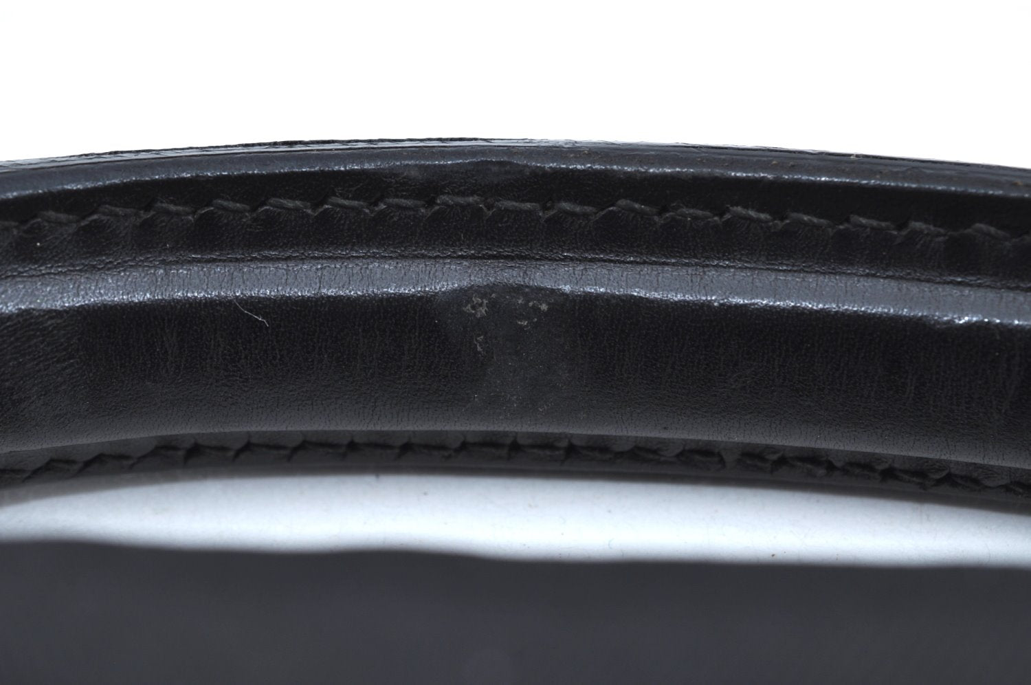 Authentic GUCCI Vintage Briefcase Business Bag Nylon Leather 0153714 Black K7287