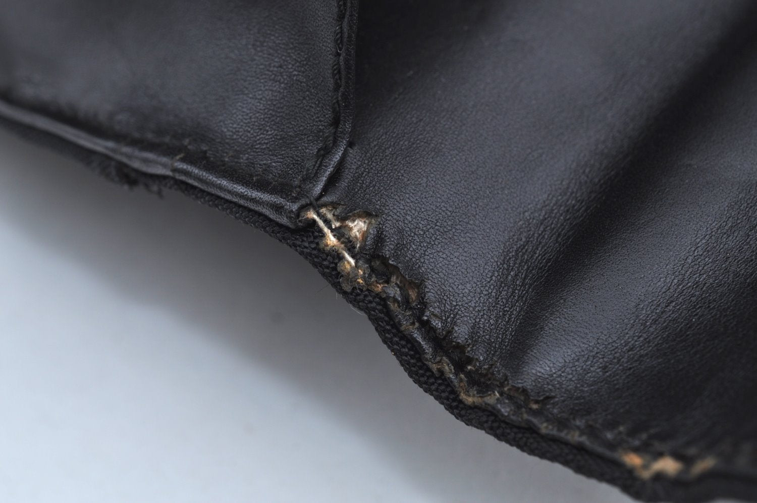 Authentic GUCCI Vintage Briefcase Business Bag Nylon Leather 0153714 Black K7287