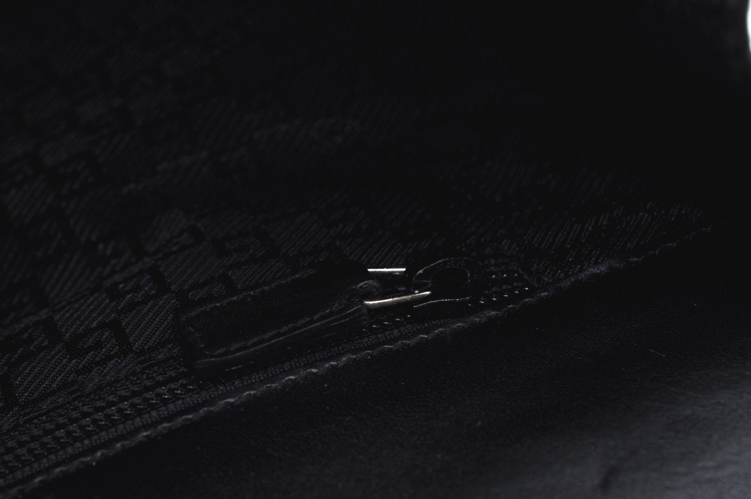 Authentic GUCCI Vintage Briefcase Business Bag Nylon Leather 0153714 Black K7287