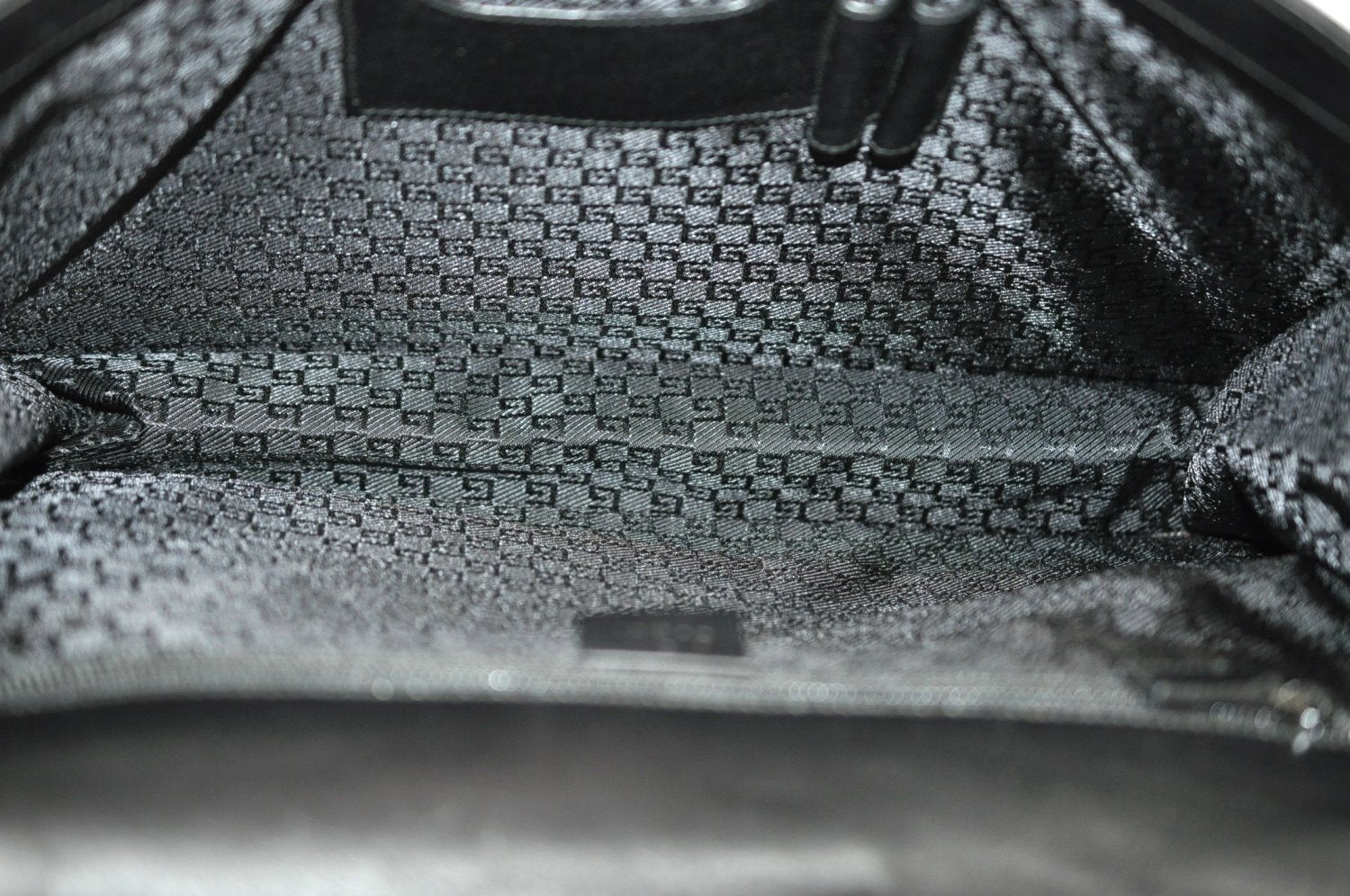 Authentic GUCCI Vintage Briefcase Business Bag Nylon Leather 0153714 Black K7287